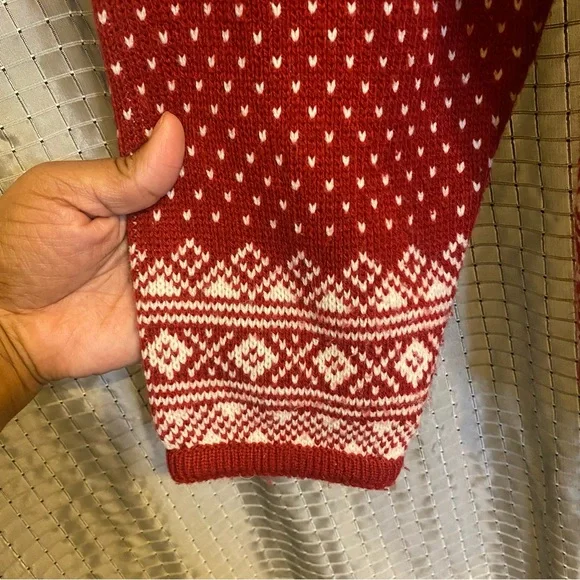 Crystal Kobe Womens Sweater Cardigan Nordic Winter Ski Icelandic Soft Large - Picture 7 of 12